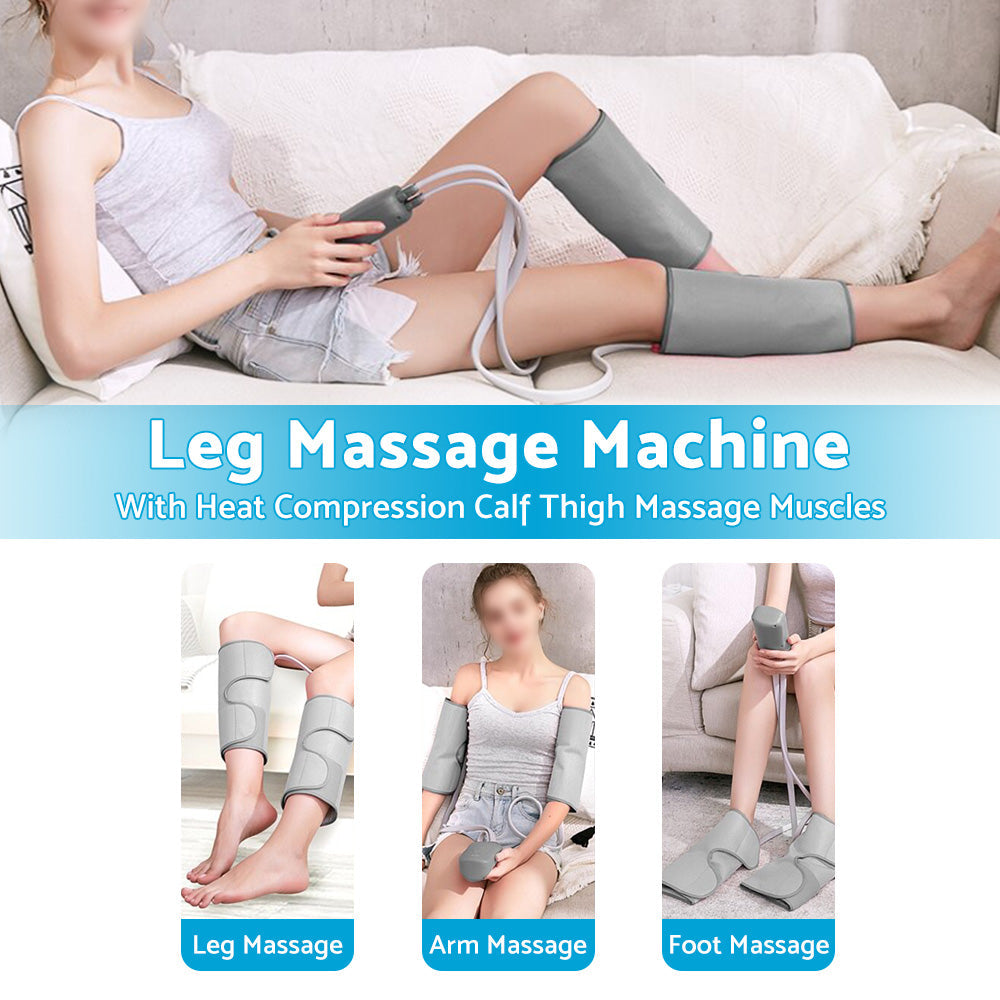 Leg and Foot Massager with Heat Compression Suitable for Universal